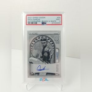 2021 Topps Gypsy Queen Deivi Garcia RC Auto Black/White /50 #GQA-DG PSA 9 MINT